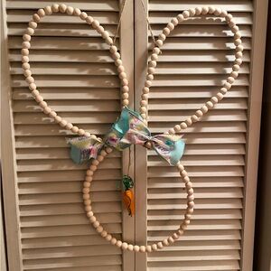 Beaded bunny head, Easter decoration.